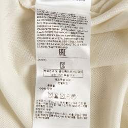 Ermenegildo Zegna Off-White Pique Jersey Polo T-Shirt L