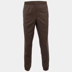 Ermenegildo Zegna Brown Wool Joggers XL