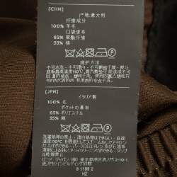 Ermenegildo Zegna Brown Wool Joggers XL