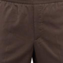 Ermenegildo Zegna Brown Wool Joggers XL