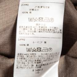 Pre Owned Ermenegildo Zegna Light Brown Cotton T-Shirt L