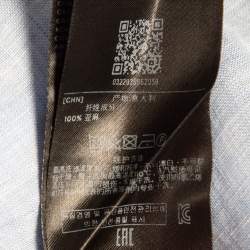 Ermenegildo Zegna Blue Linen Regular Fit Shirt L