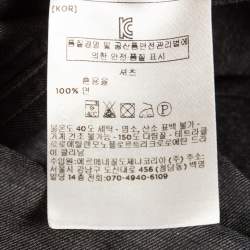 Ermenegildo Zegna Grey Cotton Long Sleeve Shirt L