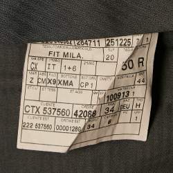 Ermenegildo Zegna Brown Stripe Pattern Wool Pants Suit L