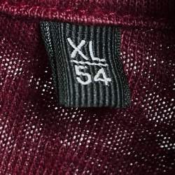 مملوكة مسبقًا Ermenegildo Zegna Red Jersey Polo T-Shirt XL