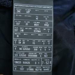 Pre Owned Ermenegildo Zegna Navy Blue Wool Winter Crossover Blazer XL