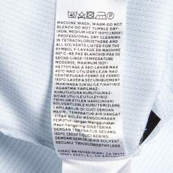 Ermenegildo Zegna White Pinstripe Cotton Shirt M