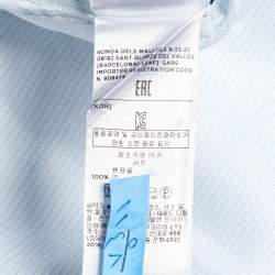 Ermenegildo Zegna White Pinstripe Cotton Shirt M