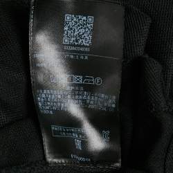 Ermenegildo Zegna Black Wool Pique Polo T-Shirt XL