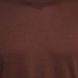 Ermenegildo Zegna Brown Jersey Raglan Sleeve T-Shirt L