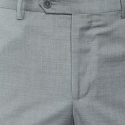 Pre Owned Ermenegildo Zegna Grey Wool Trousers M