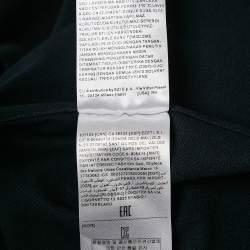 Pre Owned Ermenegildo Zegna Navy Blue Cotton Pique Button Front Shirt XXL