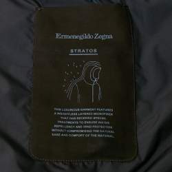 Pre Owned Ermenegildo Zegna Navy Blue Nylon Stratos Field Jacket 4XL
