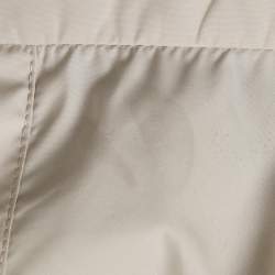 Pre Owned Ermenegildo Zegna Blue/Beige Nylon Zip-Up Reversible Jacket L