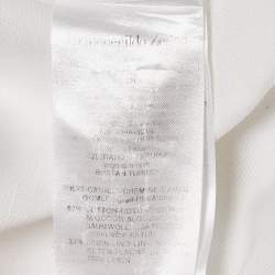 Ermenegildo Zegna White Cotton Blend Button Front Shirt XL