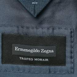 Ermenegildo Zegna Blue Wool Pants Suit M