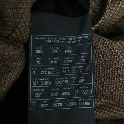 مملوكة مسبقًا Ermenegildo Zegna Brown Jersey Single Breasted Blazer XL