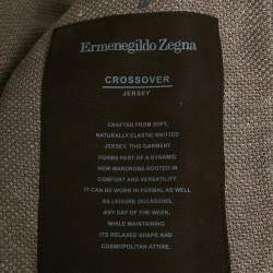 مملوكة مسبقًا Ermenegildo Zegna Brown Jersey Single Breasted Blazer XL
