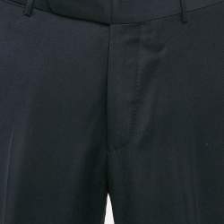 Ermenegildo Zegna Navy Blue Wool Formal Trousers XL