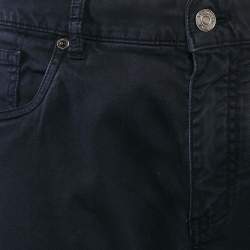 Ermenegildo Zegna Navy Blue Gabardine Straight Leg Tailored Fit Pants XL