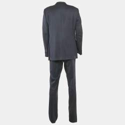 Ermenegildo Zegna Blue Wool Single Breasted Suit XXL