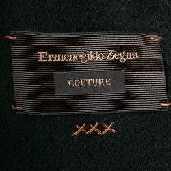 Ermenegildo Zegna Black Wool Felt Hooded Coat XXL