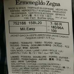 Ermenegildo Zegna Blue Wool Single Breasted Blazer L