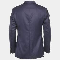 Ermenegildo Zegna Blue Wool Single Breasted Blazer L