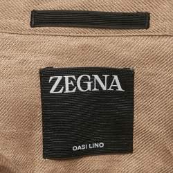 Ermenegildo Zegna Beige Linen Oversized Shirt XXL