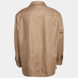Ermenegildo Zegna Beige Linen Oversized Shirt XXL
