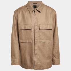 Ermenegildo Zegna Beige Linen Oversized Shirt XXL