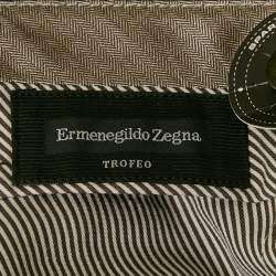 Ermenegildo Zegna Dark Grey Wool Regular Fit Trousers XL