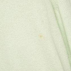 Zegna Green Rib Knit Crewneck Sweater L