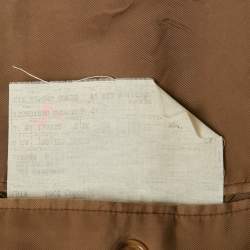 Ermenegildo Zegna Beige Silk & Cashmere Button Front Blazer XL