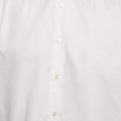 Pre Owned قميص إيرمنجلدو زينيا قطن أبيض بقصة عادية مقاس ثلاثة إكس لارج