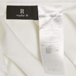 Ermenegildo Zegna White Cotton Full Sleeve Shirt XL