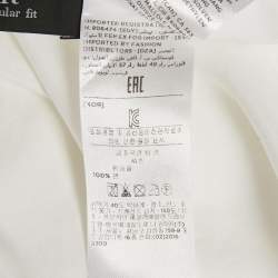 Ermenegildo Zegna White Cotton Full Sleeve Shirt XL