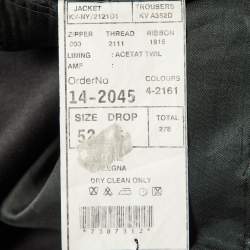 Pre Owned Ermenegildo Zegna Black Wool Tailored Suit XL