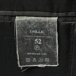 Pre Owned Ermenegildo Zegna Black Wool Tailored Suit XL