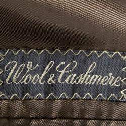 Pre Owned Ermenegildo Zegna By Mientus Brown Wool Cashmere Double Breasted Blazer L