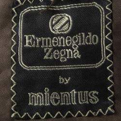 Pre Owned Ermenegildo Zegna By Mientus Brown Wool Cashmere Double Breasted Blazer L