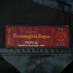 Pre Owned Ermenegildo Zegna Zenith Black Wool Single Breasted Blazer XXL