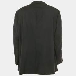 Pre Owned Ermenegildo Zegna Zenith Black Wool Single Breasted Blazer XXL