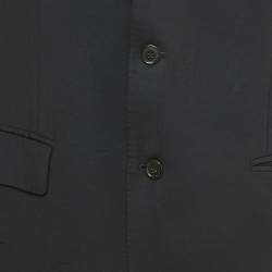 Pre Owned Ermenegildo Zegna Zenith Black Wool Single Breasted Blazer XXL