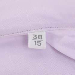 Pre Owned Ermenegildo Zegna Lilac Linen Blend Long Sleeve Shirt S