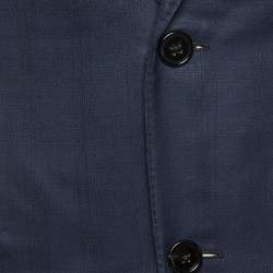 Pre Owned Ermenegildo Zegna Navy Blue Wool 15 MILMIL 15 Tailored Blazer L