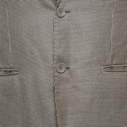 Pre Owned Ermenegildo Zegna Black /Grey Houndstooth Wool Blend Single Breasted Blazer M 