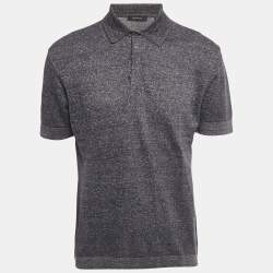 Pre Owned Ermenegildo Zegna Blue Jersey Polo T-Shirt S