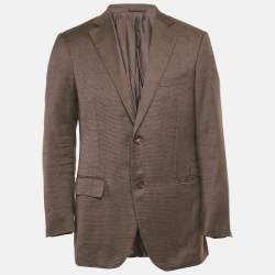 مملوكة مسبقًا بليزر إيرمنجيلدو زينيا بنقشة وردية خليط قطن كبير