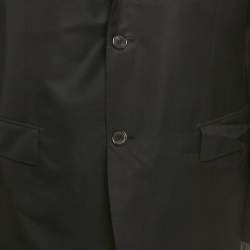 مملوكة مسبقًا Ermenegildo Zegna Black Wool Regular Fit Blazer M